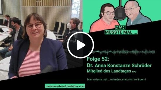 Titelbild für Podcast „Man müsste mal…“ mit Anna-Konstanze Schröder
